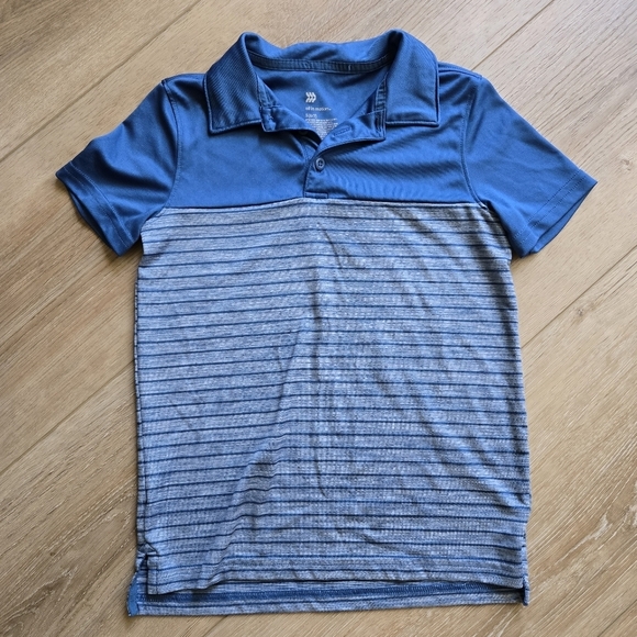 Set of 2 Target Little Boy Small Red Firetruck & Blue collar polo short sleeve - Picture 3 of 11